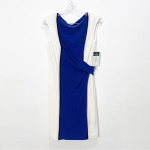NWT Lauren Ralph Lauren Mod Colorblock Sleeveless Dress Size 4